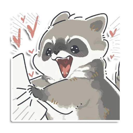 😍 Стикер «Енотик Йен» для Telegram