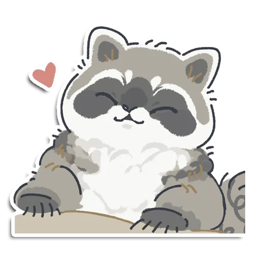 ❤️ Стикер «Енотик Йен» для Telegram