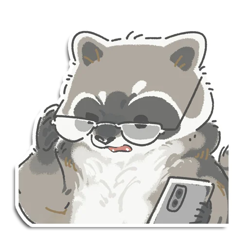 🤨 Стикер «Енотик Йен» для Telegram