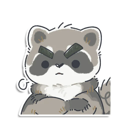 😠 Стикер «Енотик Йен» для Telegram