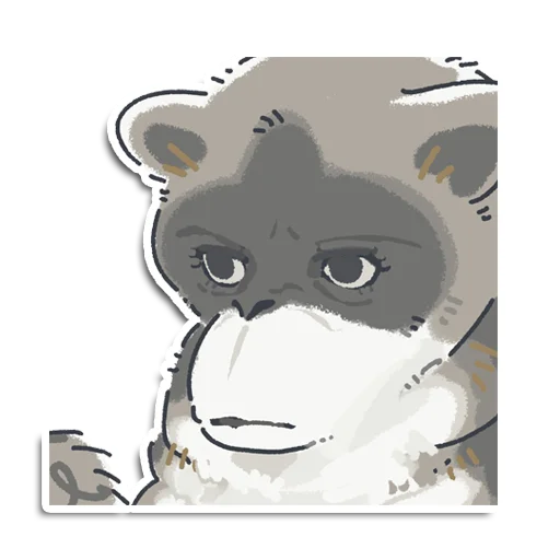 🤨 Стикер «Енотик Йен» для Telegram