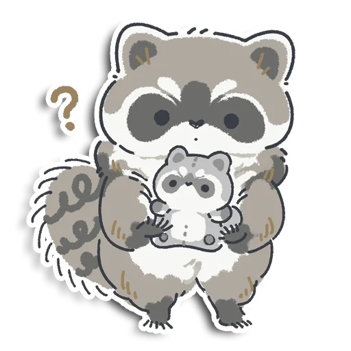 ❔ Стикер «Енотик Йен» для Telegram