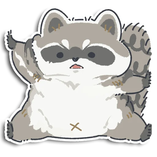 🦝 Стикер «Енотик Йен» для Telegram