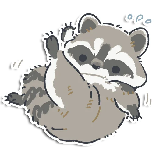 🦝 Стикер «Енотик Йен» для Telegram