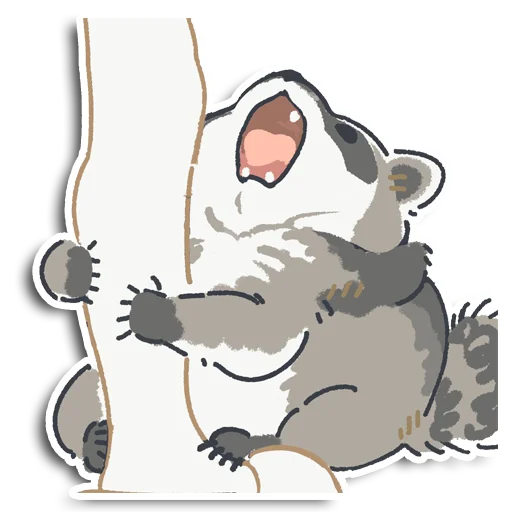 🦝 Стикер «Енотик Йен» для Telegram