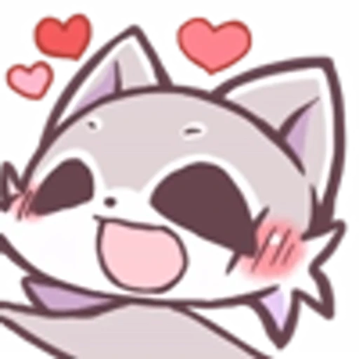🥰 Эмодзи «Raccoon And Rabbit Emoji» для Telegram