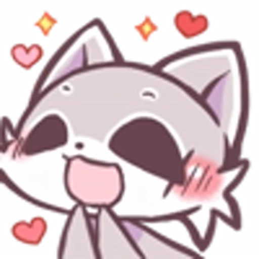😍 Эмодзи «Raccoon And Rabbit Emoji» для Telegram