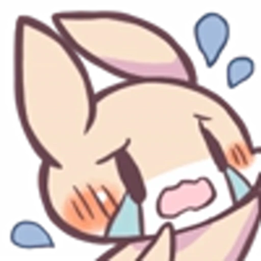 😭 Эмодзи «Raccoon And Rabbit Emoji» для Telegram