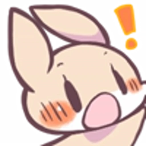 😳 Эмодзи «Raccoon And Rabbit Emoji» для Telegram