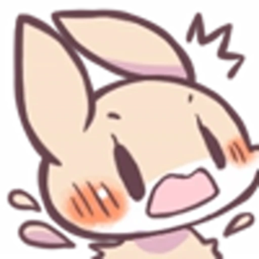 😧 Эмодзи «Raccoon And Rabbit Emoji» для Telegram