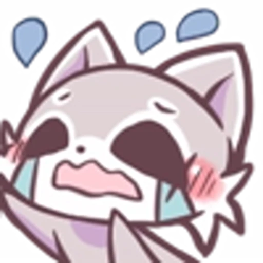 😭 Эмодзи «Raccoon And Rabbit Emoji» для Telegram