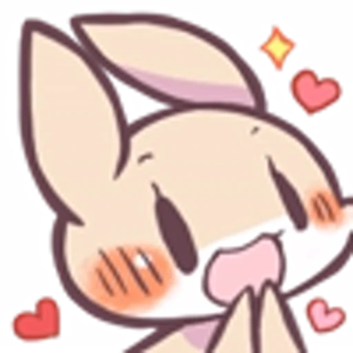 😍 Эмодзи «Raccoon And Rabbit Emoji» для Telegram
