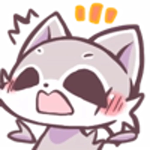 😧 Эмодзи «Raccoon And Rabbit Emoji» для Telegram