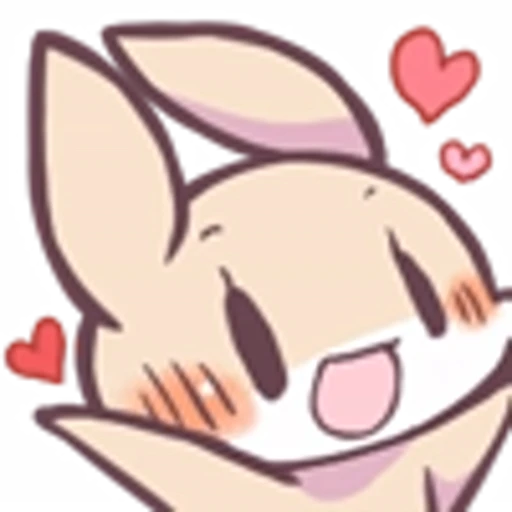 🥰 Эмодзи «Raccoon And Rabbit Emoji» для Telegram