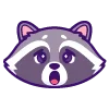 😯 Эмодзи «енот» для Telegram