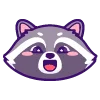 ☺️ Эмодзи «енот» для Telegram