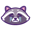 😪 Эмодзи «енот» для Telegram