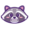 😬 Эмодзи «енот» для Telegram