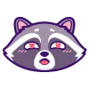 😍 Эмодзи «енот» для Telegram