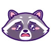 🥺 Эмодзи «енот» для Telegram