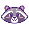 😋 Эмодзи «енот» для Telegram