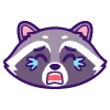 😭 Эмодзи «енот» для Telegram