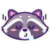 😮‍💨 Эмодзи «енот» для Telegram