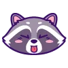 😋 Эмодзи «енот» для Telegram