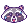 🤭 Эмодзи «енот» для Telegram