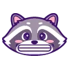 😬 Эмодзи «енот» для Telegram