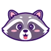 🤪 Эмодзи «енот» для Telegram