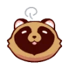 😪 Эмодзи «raccoons» для Telegram