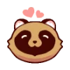 🩷 Эмодзи «raccoons» для Telegram
