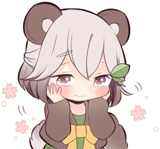 😳 Стикер «Lovely Raccoon Girl» для Telegram