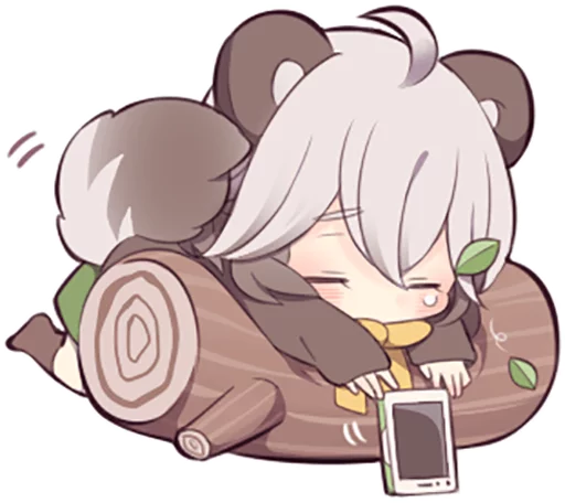 📱 Стикер «Lovely Raccoon Girl» для Telegram