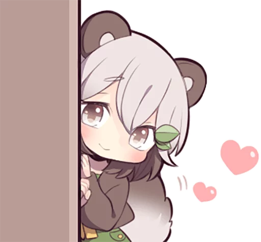👀 Стикер «Lovely Raccoon Girl» для Telegram