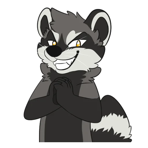 Стикерпак Raccoons для Telegram