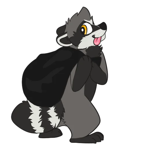 🛄 Стикер «Raccoons» для Telegram