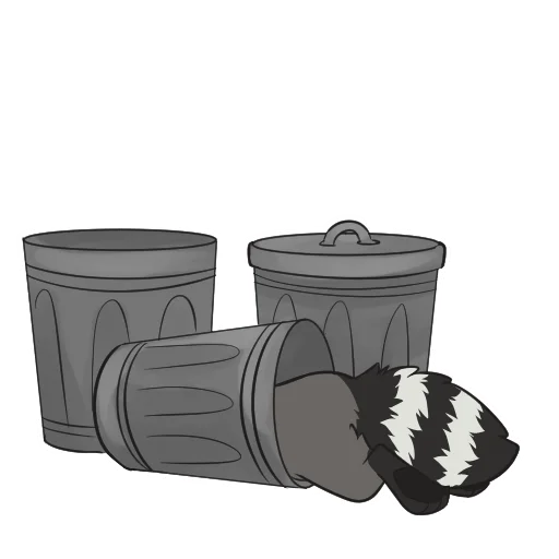 🗑️ Стикер «Raccoons» для Telegram