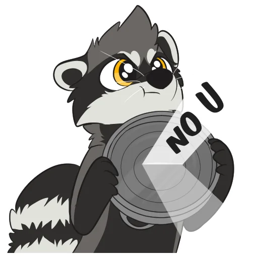 ↪️ Стикер «Raccoons» для Telegram