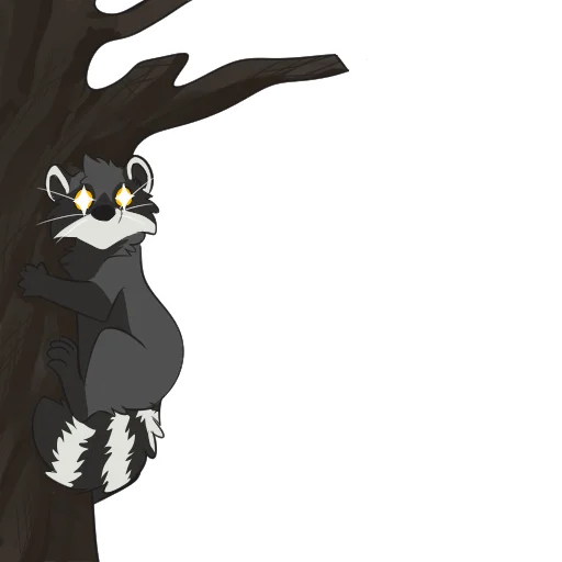 👁️ Стикер «Raccoons» для Telegram