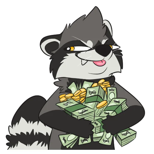 💸 Стикер «Raccoons» для Telegram