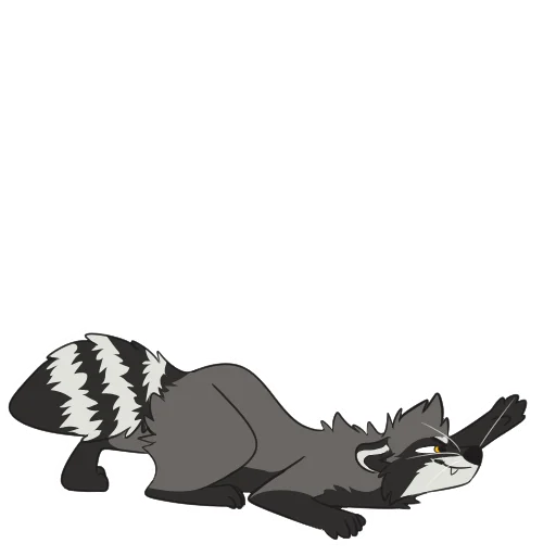 🤫 Стикер «Raccoons» для Telegram