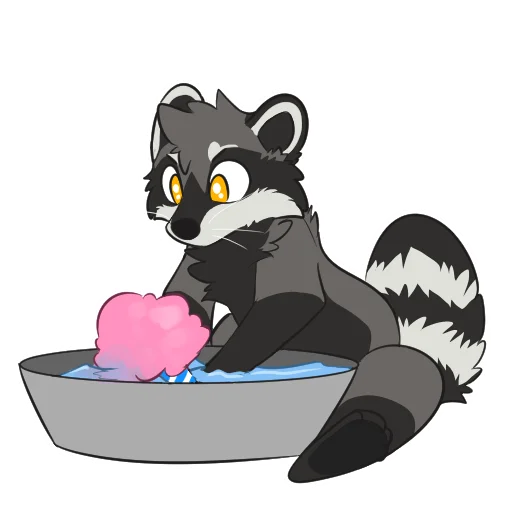 🍭 Стикер «Raccoons» для Telegram