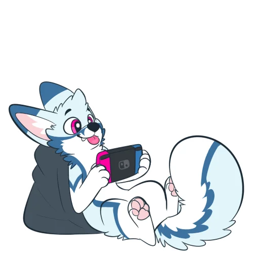 🎮 Стикер «Racefox Blue» для Telegram