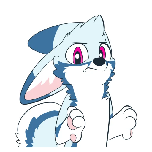 👎 Стикер «Racefox Blue» для Telegram