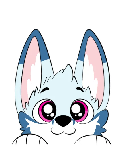 👀 Стикер «Racefox Blue» для Telegram