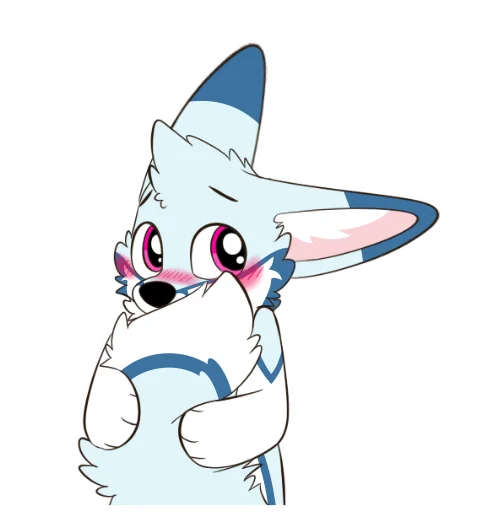 😳 Стикер «Racefox Blue» для Telegram