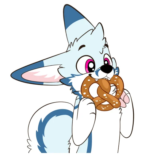 🥨 Стикер «Racefox Blue» для Telegram