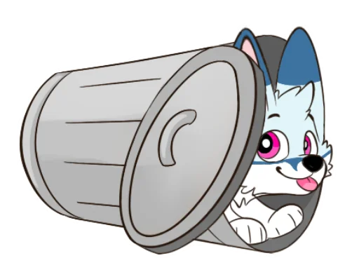 🗑 Стикер «Racefox Blue» для Telegram